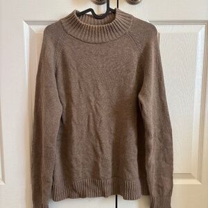 Jeanne Pierre Brown 100% Cotton Sweater | Classic Knit
